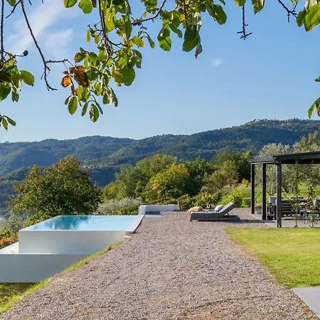 With Private Pool & View Near Motovun, Casa Mille Olivi Modern * ブゼト